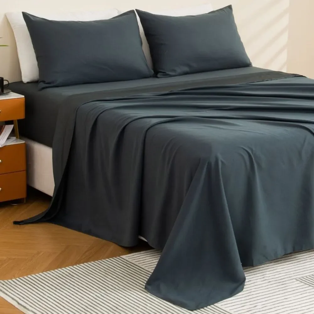 Alpine Swiss Dark Teal Sheet Set